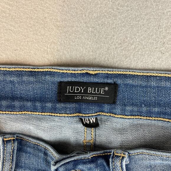 Judy Blue Bootcut Womens Sz 14W Jeans Medium Wash - Picture 4 of 13